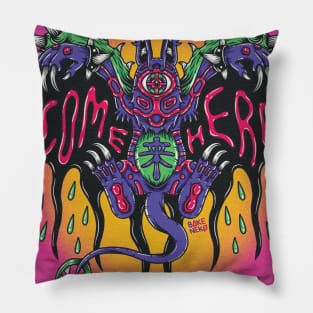 Monster Rabbit Come Here Pillow