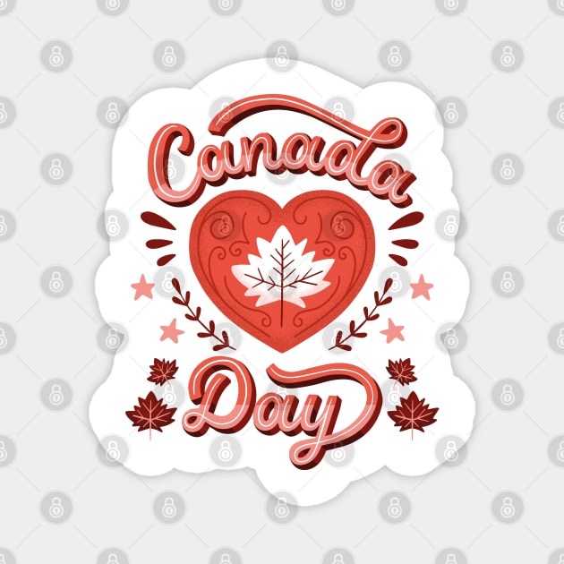 Happy Canada Day Magnet by RedoneDesignART
