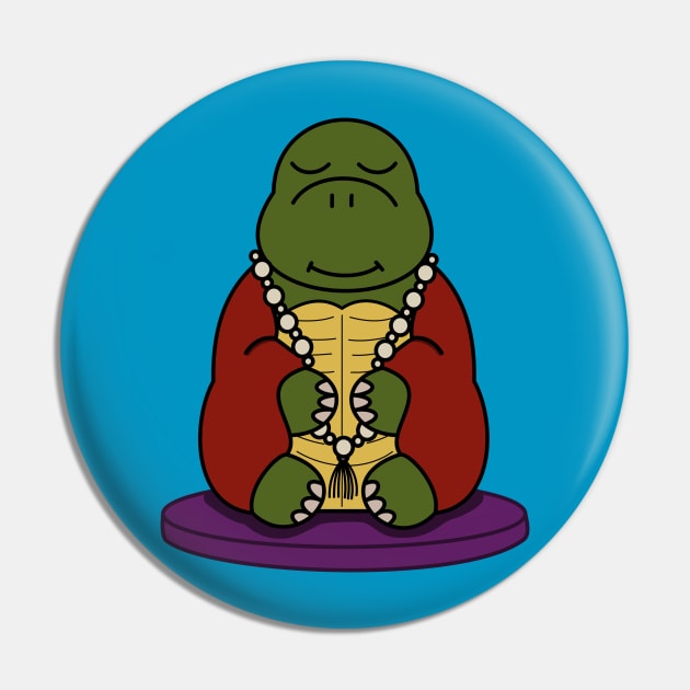 Meditating Tortoise Pin by The Lemon Stationery & Gift Co