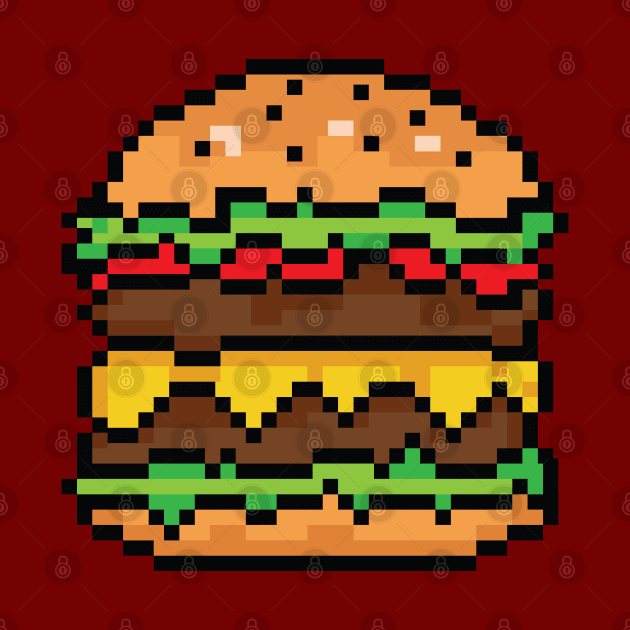 BURGER pixelart by nurkaymazdesing