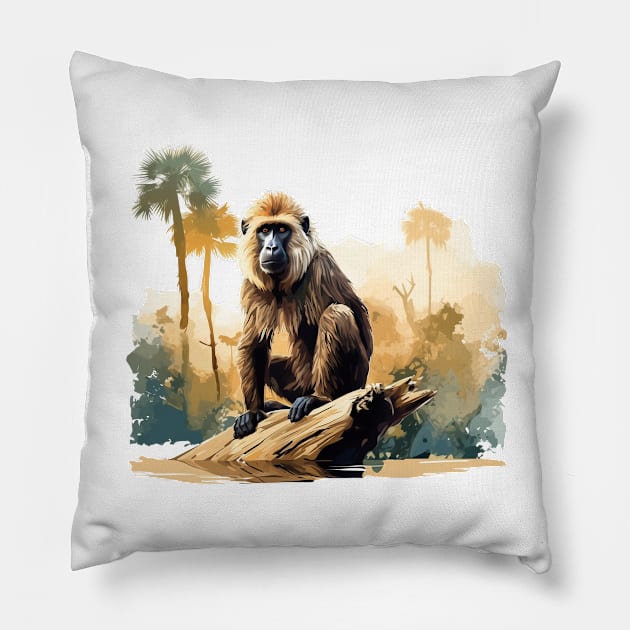 Baboon Pillow by zooleisurelife