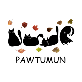 Pawtumn - Black Cats Lovers T-Shirt