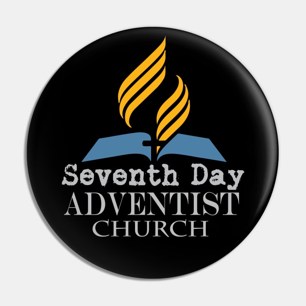 Seventh day Adventist Pin by SurpriseART