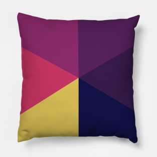 Triangle Of Sun Set Colors Pattern Pillow