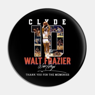 Walt Frazier The Clyde Basketball Legend Signature Vintage Retro 80s 90s Bootleg Rap Style Pin