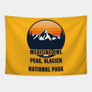 Medicine Owl Peak, Glacier National Park Tapestry