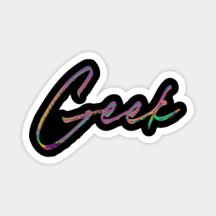 Geek -- Retro 90s Style Minimal Design Magnet