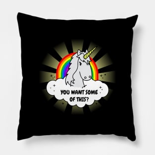 Angry Unicorn Want Some Of This Pillow