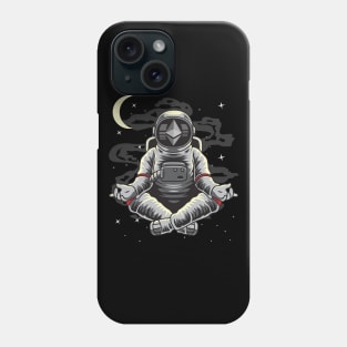Astronaut Yoga Ethereum Crypto ETH Coin To The Moon Crypto Token Cryptocurrency Wallet Birthday Gift For Men Women Kids Phone Case
