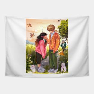 demon slayer anime Tapestry