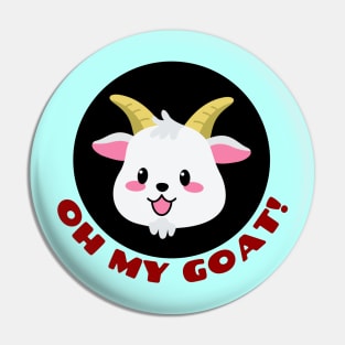 Oh My Goat | Goat Pun Pin