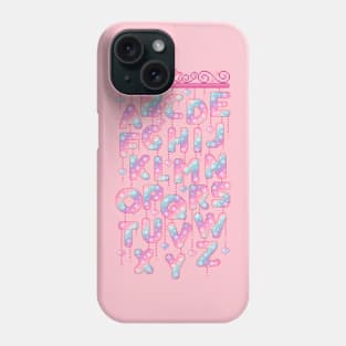 Alphabet Mobile Pixel Art Phone Case