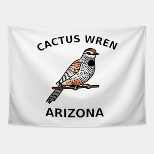 Cactus Wren, State Bird of Arizona Tapestry