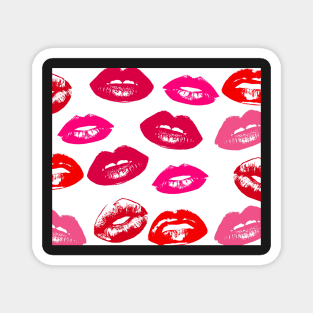 Lipstick Print Magnet