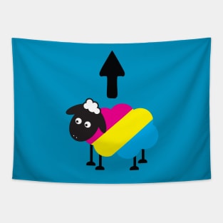 Pansexual Sheep Of The Family LGBT Pride Tapestry