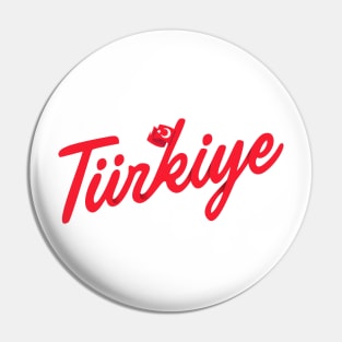 Turkiye (with flag) Pin