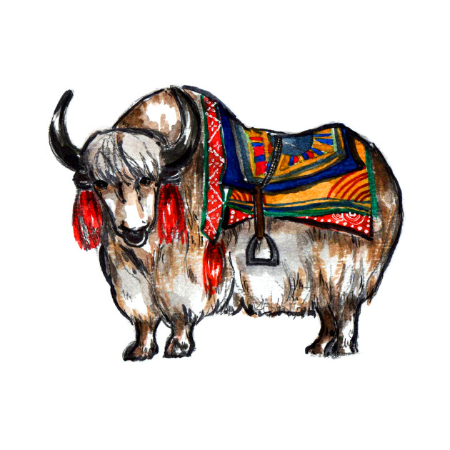 Tibetan yak - Yak - T-Shirt | TeePublic