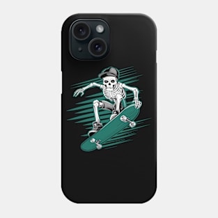 Skeleton Skateboarder Skull Skater Phone Case