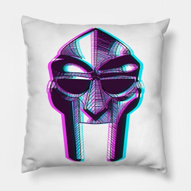 MF DOOM Pillow by HAPHEART.COM