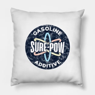 Sure-Pow Gasoline Additive (Redesigned - White Worn) Pillow