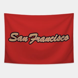 Football Fan of San Francisco Tapestry
