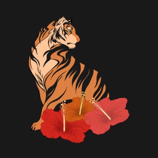 tiger hibiscus T-Shirt