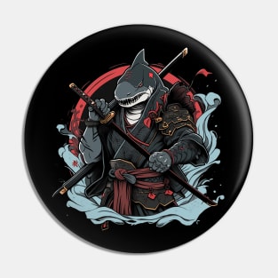 samurai shark Pin