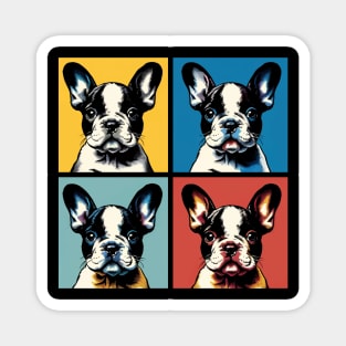 Pop Retro French Bulldog Art - Cute Puppy Magnet