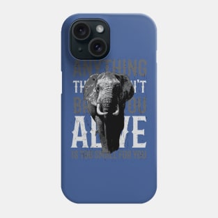 Elephant Design With Lettering Cool Phone Case