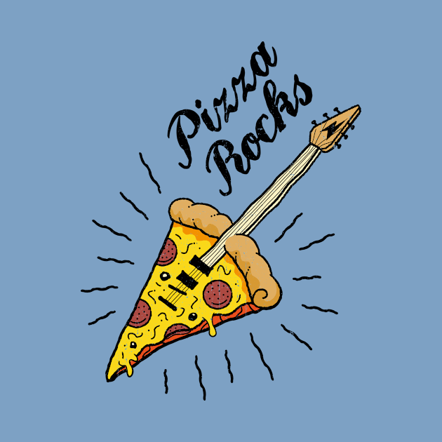 Pizza Rocks - Slice Guitar by propellerhead