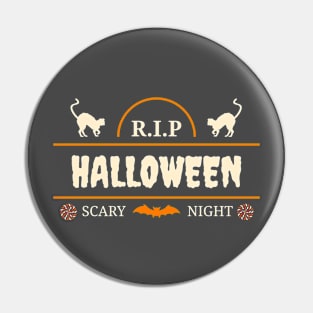 RIP Halloween Scary Night Pin