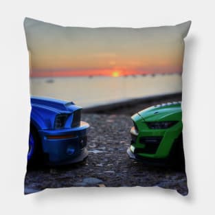 Photoshoot At Sunset Pillow