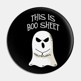 This Is Boo Sheet - Halloween Boo Boo Sheet Ghost Costume Pin