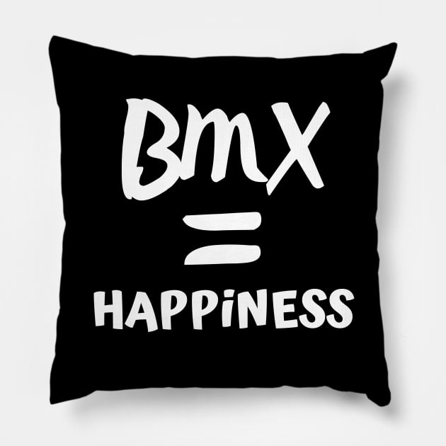 Bmx Is Happiness Pillow by Catchy Phase