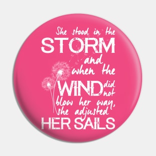 She stood in the storm...beautiful quote (white text) Pin