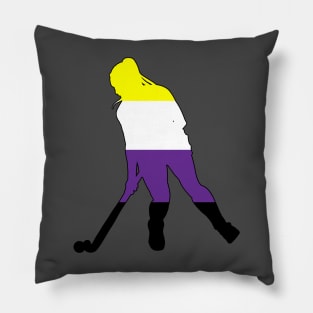 Field Hockey: Nonbinary Pride Pillow