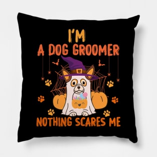 I'm A Dog Groomer Halloween Ghost Pillow