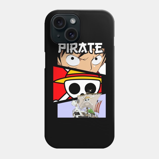 One Piece | Luffy Pirate Phone Case by Qalbi studio