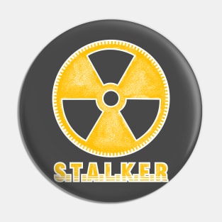 S.T.A.L.K.E.R - vintage style radioactive symbol Pin