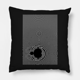 Monochrome Mandelbrot  2018-12-29-024 Pillow