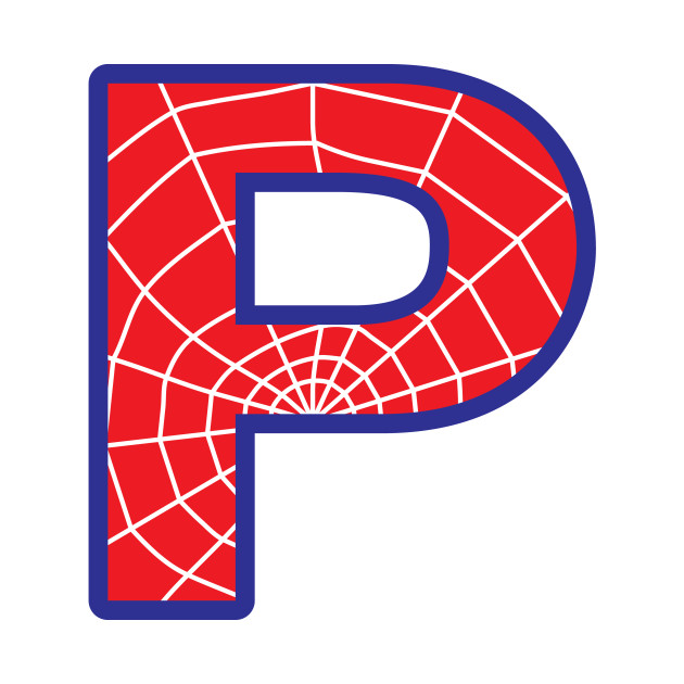spiderman letter p letter pillow teepublic