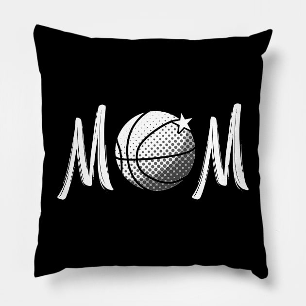 Basketball Mom MVPs - Funny & Cool Gift for Mothers, Friends, and Girlfriends - Cute & Loving Sports Mom Apparel for Women Pillow by Satrok