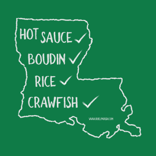 Louisiana Food List T-Shirt