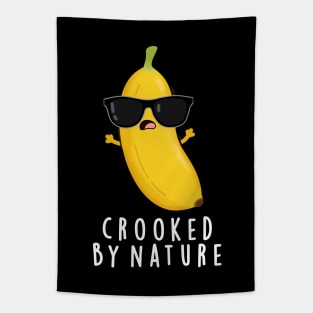 Crooked By Nature Cute Banana Pun Tapestry