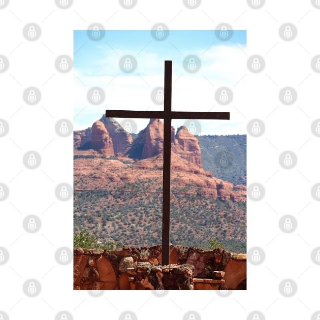 Cross at St John Vianney Sedona, AZ by croper