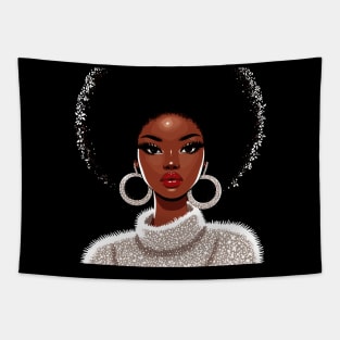 Afro Black Beauty Tapestry