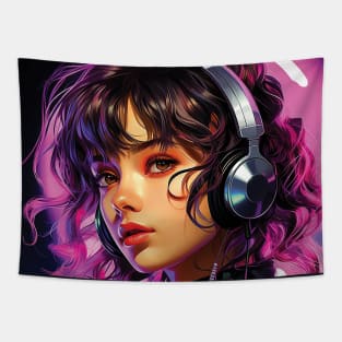 Melodic Dreams, Anime girls Tapestry