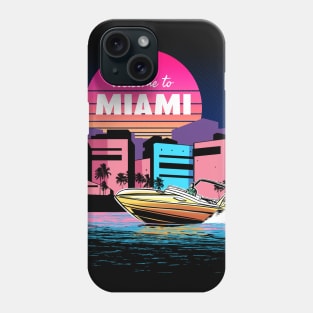 Welcome to Miami Vaporwave Sunset Phone Case