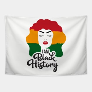 i am black history month woman Tapestry