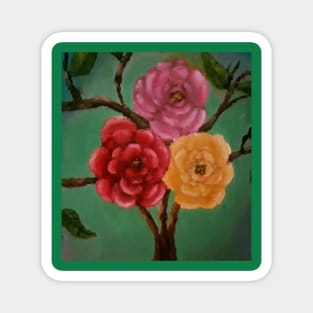 Sublime Flower Roses Magnet